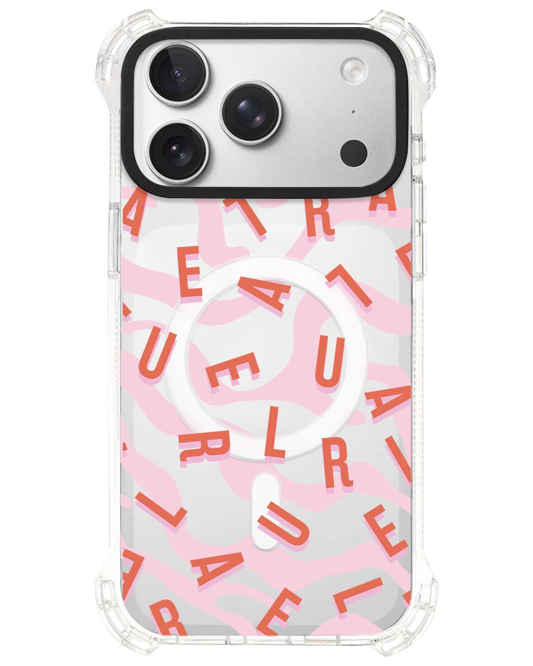 iPhone Rearguard UltimateS⁴ - CUSTOM MONOGRAM 1.0 Coral