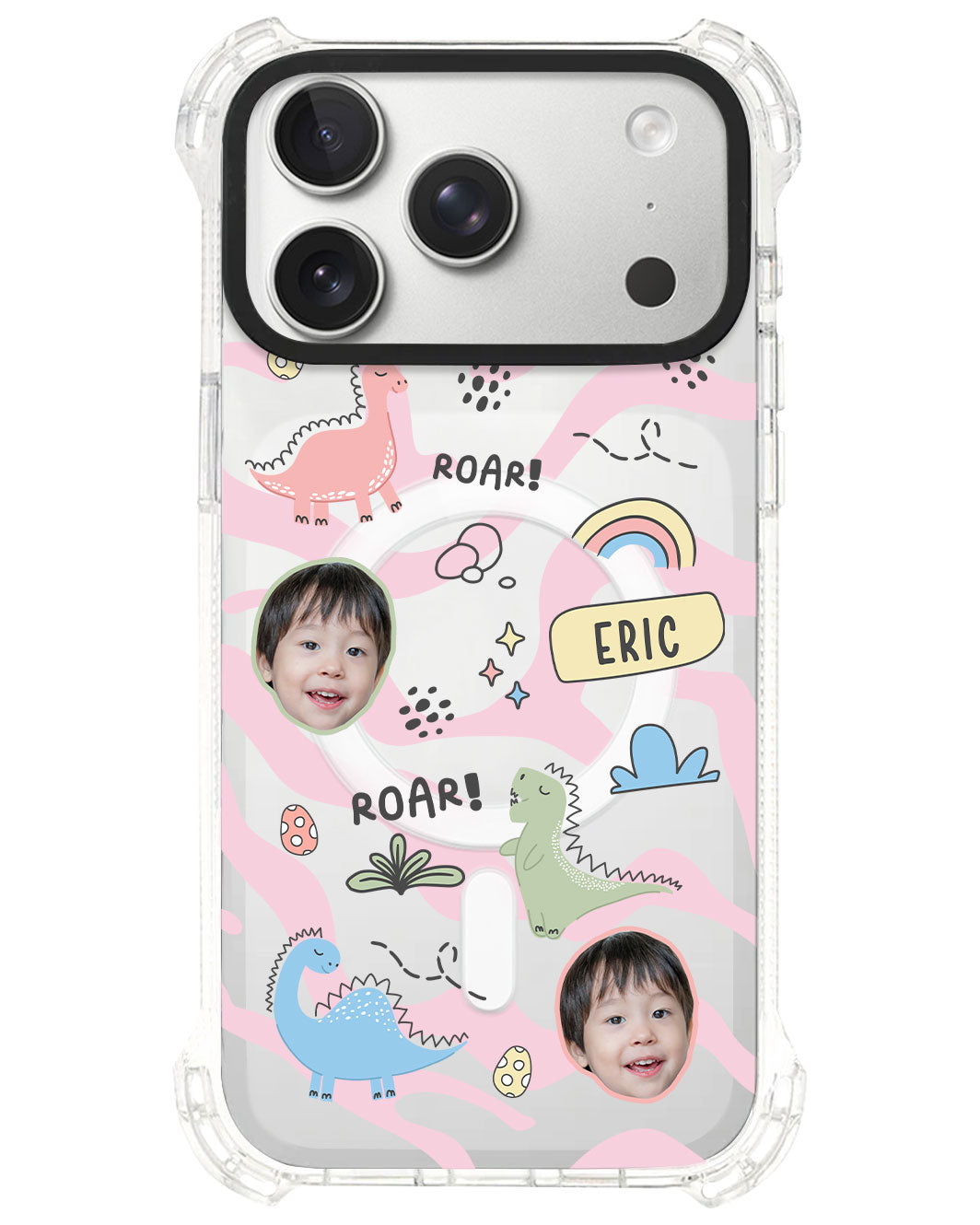 iPhone Rearguard UltimateS⁴ - Face Grid Dino