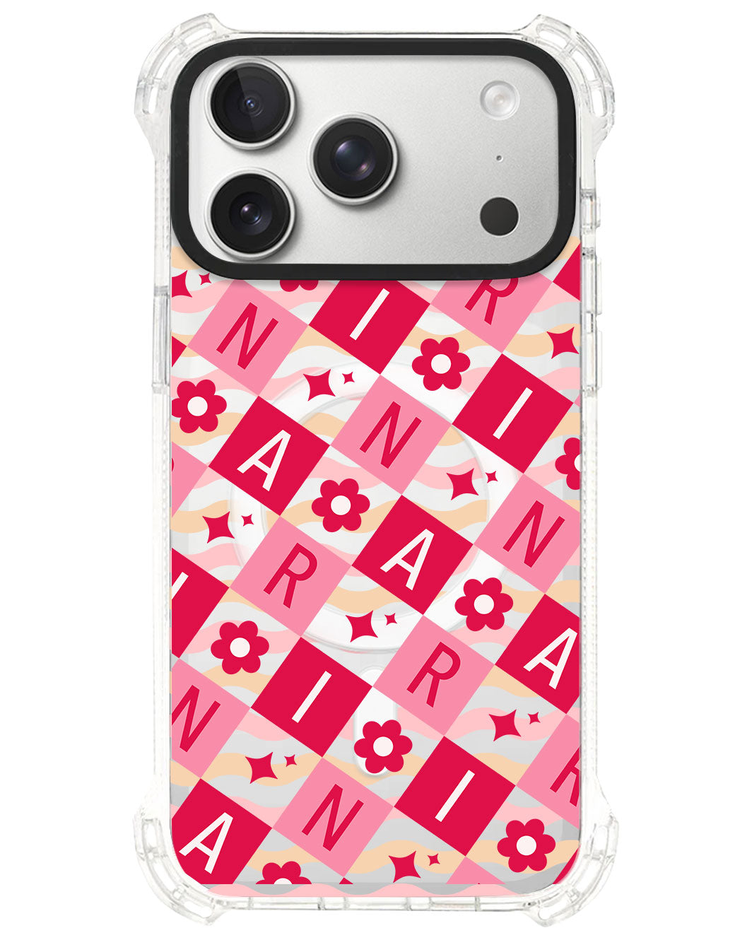 iPhone Rearguard UltimateS⁴ - CUSTOM MONOGRAM 3.0 Flower Grid 1.0