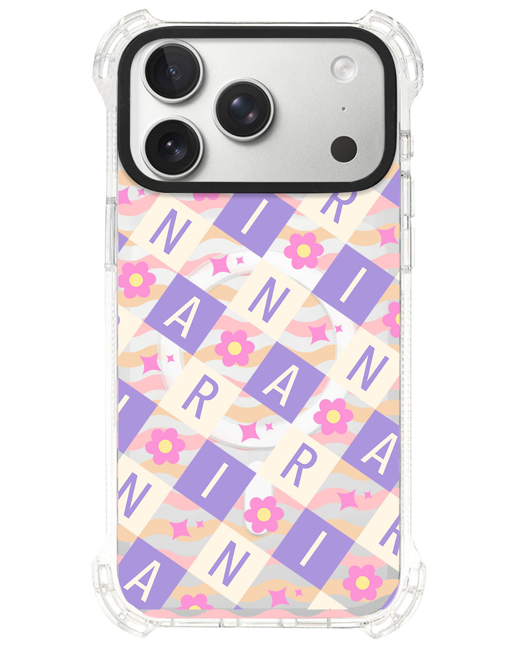 iPhone Ultimate Model-S⁴ - CUSTOM MONOGRAM 3.0 Flower Grid 3.0