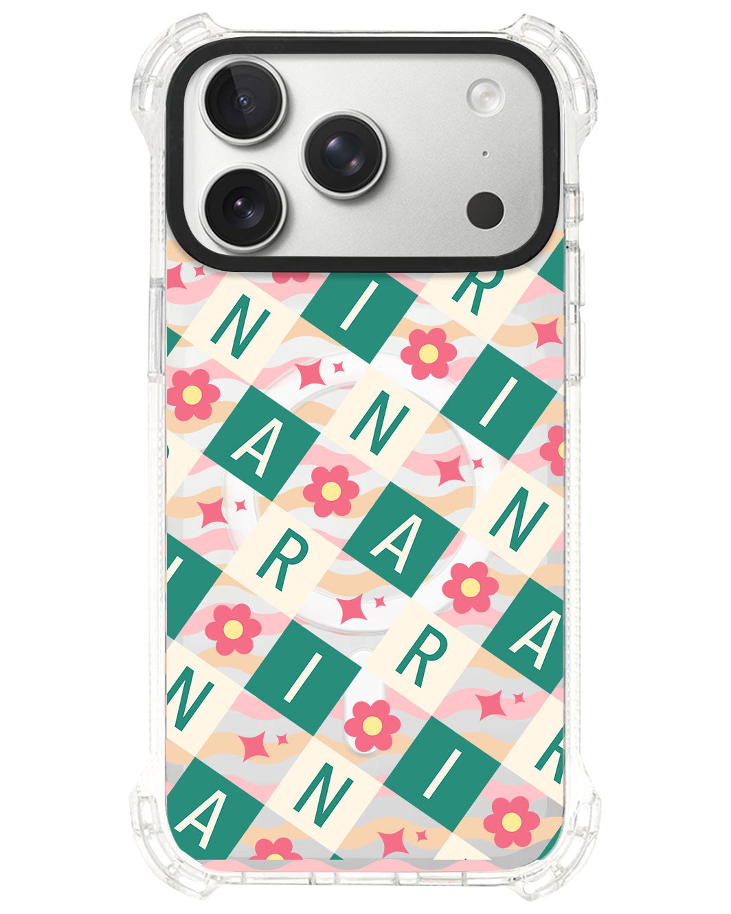 iPhone Rearguard UltimateS⁴ - CUSTOM MONOGRAM 3.0 Flower Grid 4.0