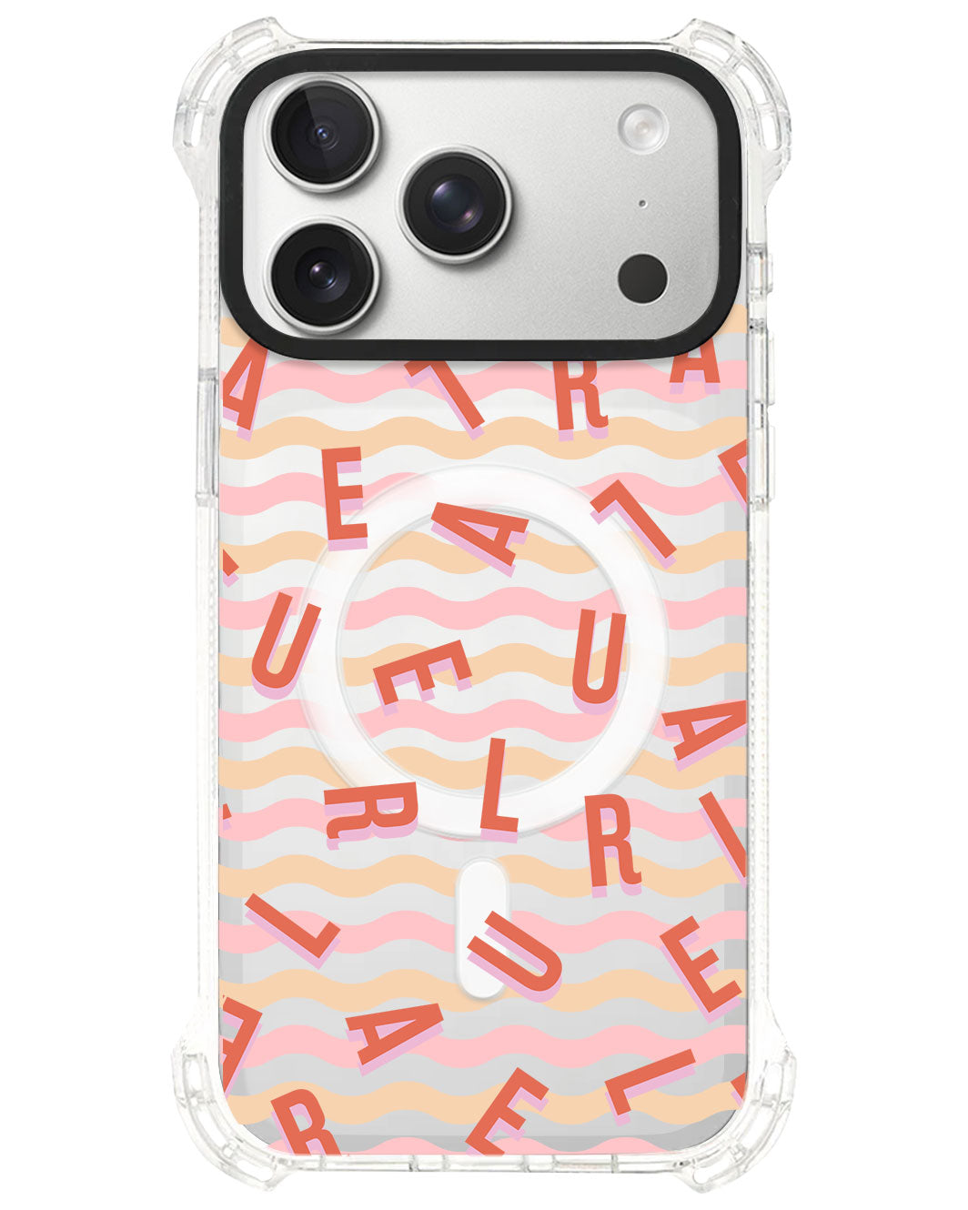 iPhone Rearguard UltimateS⁴ - CUSTOM MONOGRAM 1.0 Coral