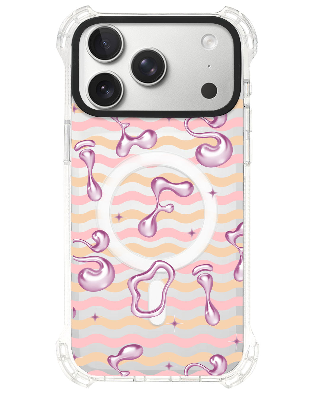 iPhone Rearguard UltimateS⁴ - Pink Chrome Monogram