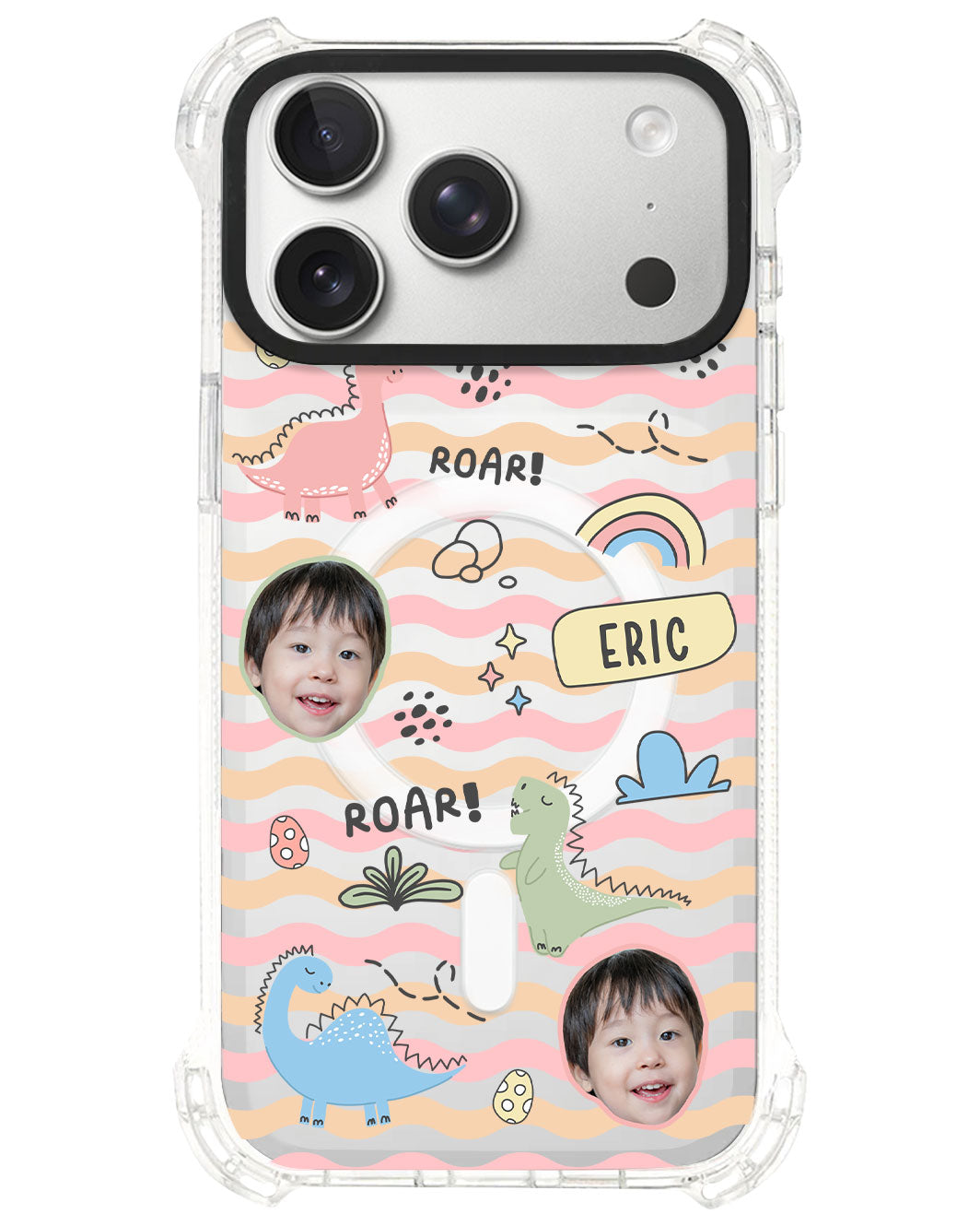 iPhone Rearguard UltimateS⁴ - Face Grid Dino