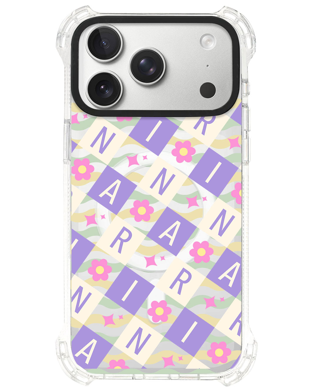 iPhone Rearguard UltimateS⁴ - CUSTOM MONOGRAM 3.0 Flower Grid 3.0