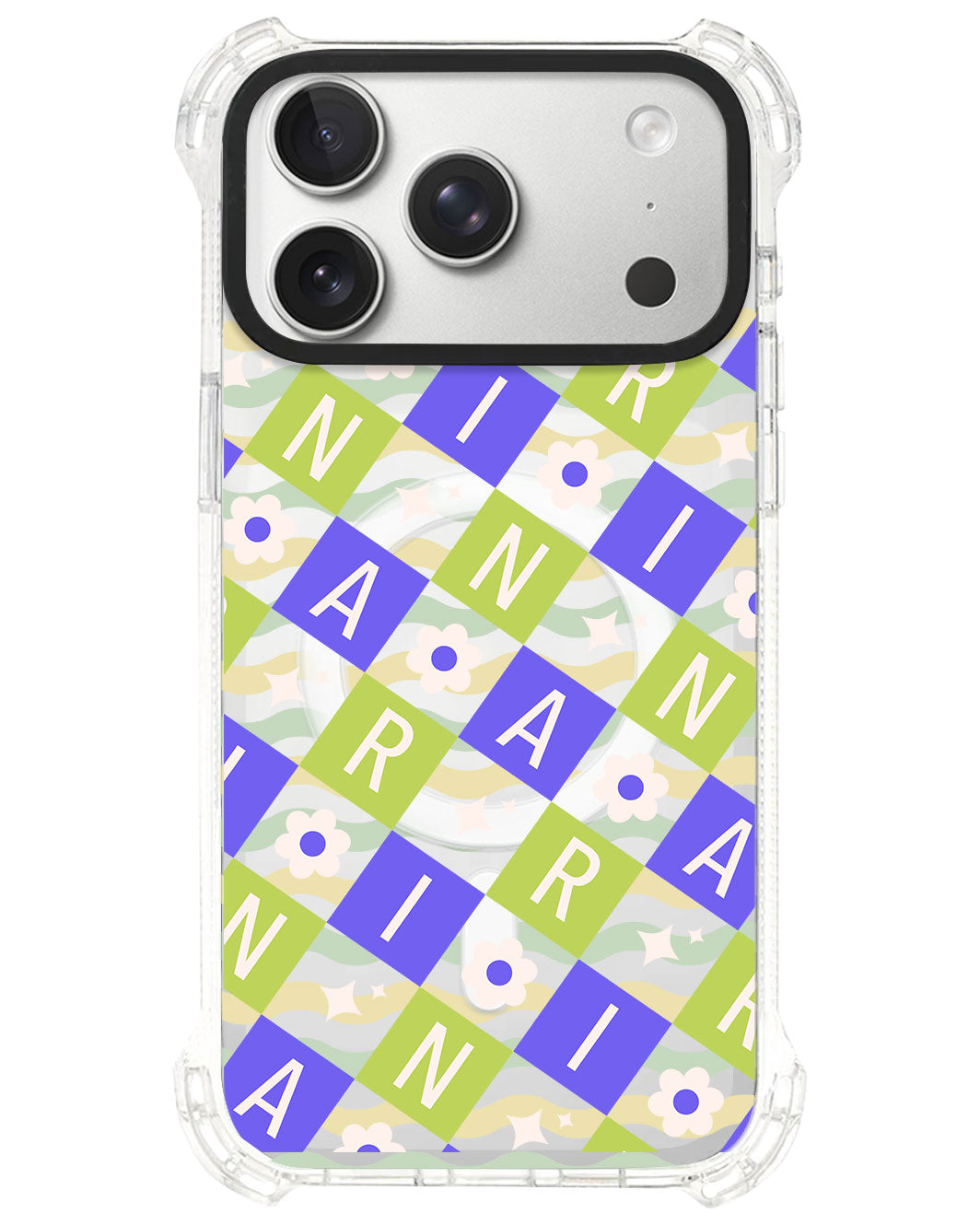 iPhone Rearguard UltimateS⁴ - CUSTOM MONOGRAM 3.0 Flower Grid 5.0