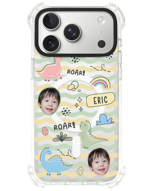 iPhone Rearguard UltimateS⁴ - Face Grid Dino