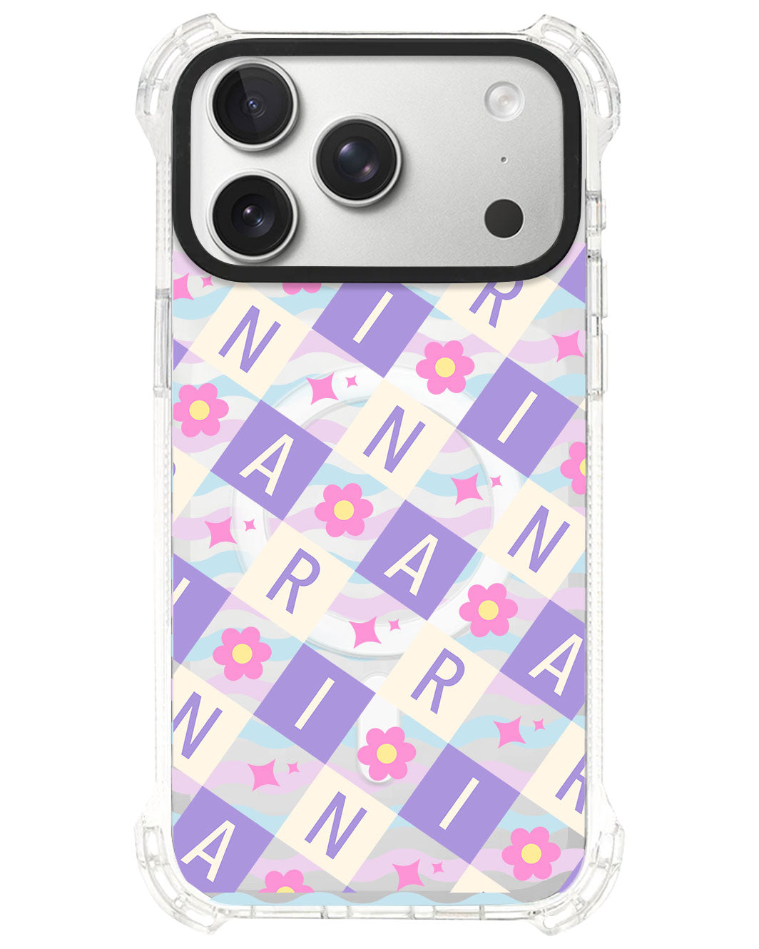 iPhone Ultimate Model-S⁴ - CUSTOM MONOGRAM 3.0 Flower Grid 3.0
