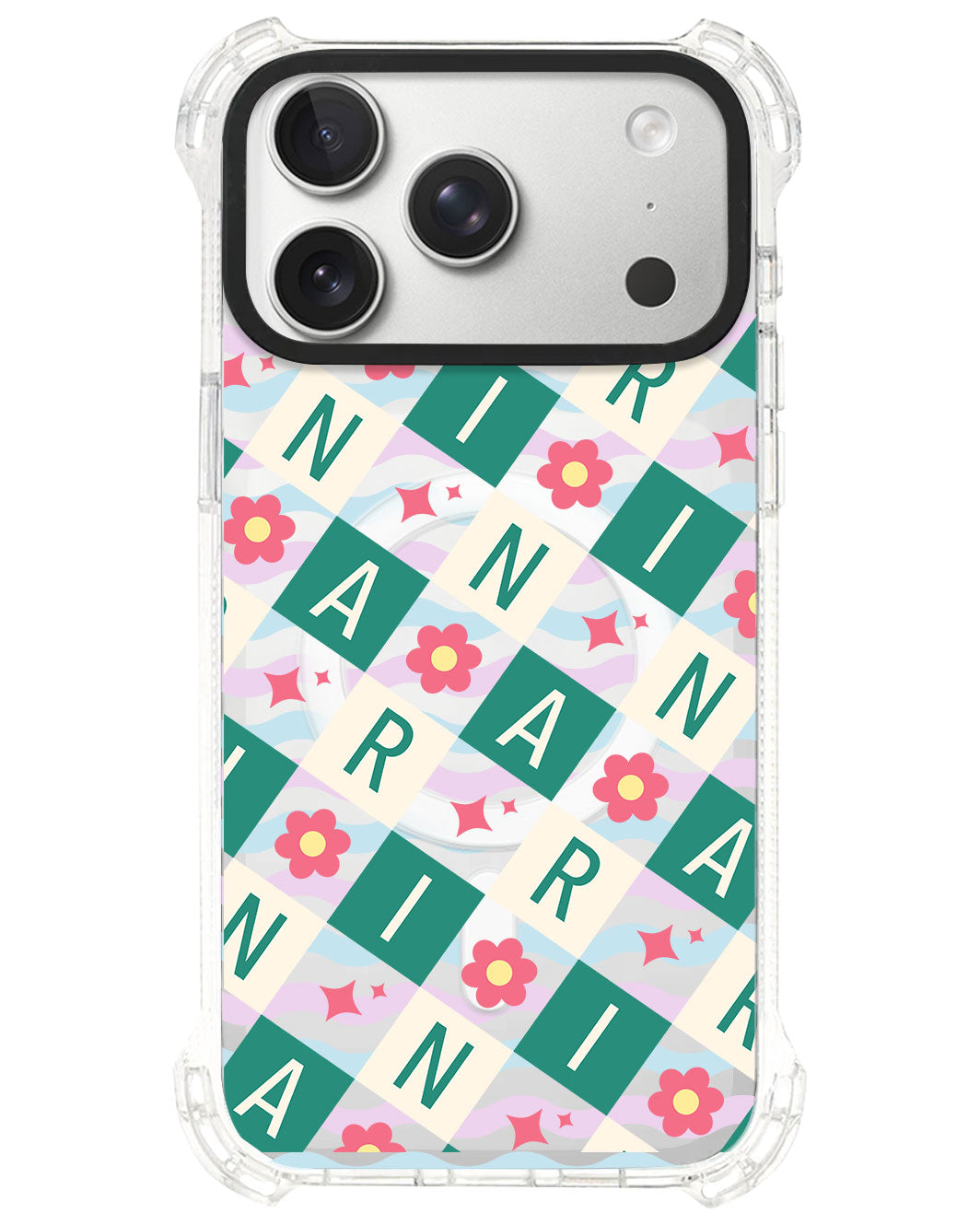 iPhone Rearguard UltimateS⁴ - CUSTOM MONOGRAM 3.0 Flower Grid 4.0