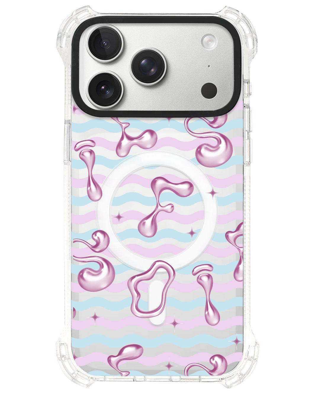iPhone Rearguard UltimateS⁴ - Pink Chrome Monogram