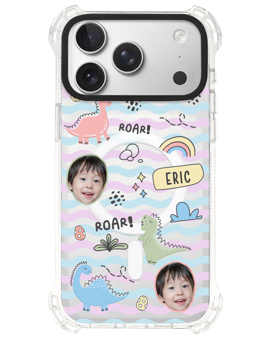 iPhone Rearguard UltimateS⁴ - Face Grid Dino