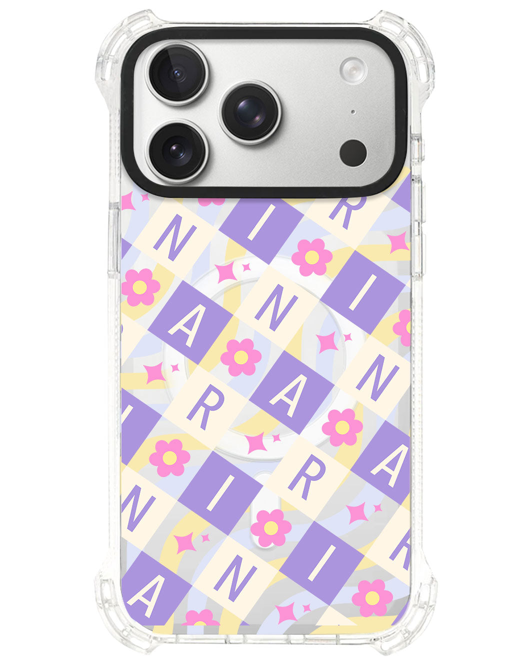 iPhone Rearguard UltimateS⁴ - CUSTOM MONOGRAM 3.0 Flower Grid 3.0
