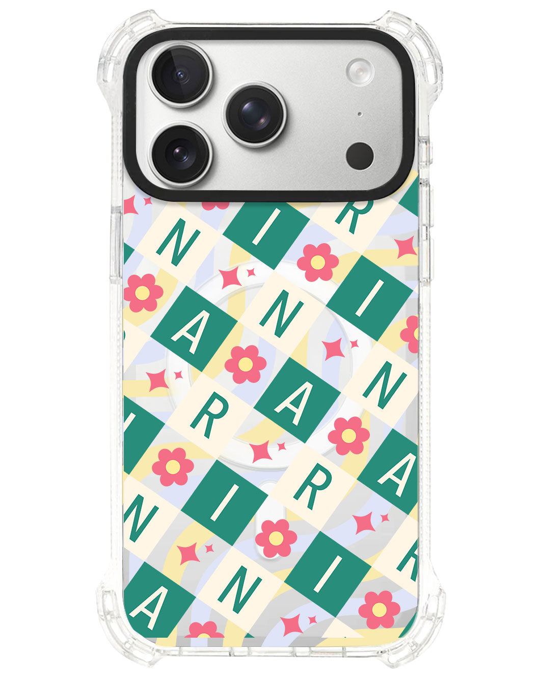 iPhone Rearguard UltimateS⁴ - CUSTOM MONOGRAM 3.0 Flower Grid 4.0