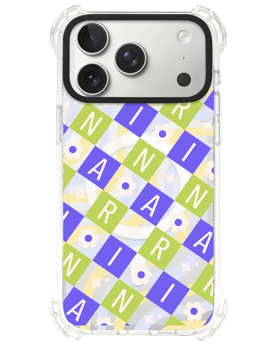 iPhone Rearguard UltimateS⁴ - CUSTOM MONOGRAM 3.0 Flower Grid 5.0
