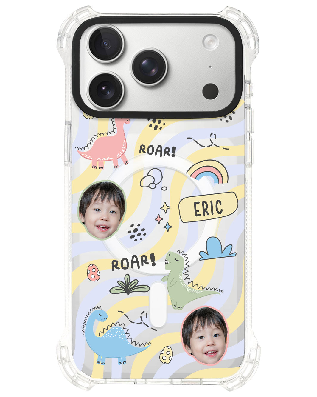 iPhone Rearguard UltimateS⁴ - Face Grid Dino