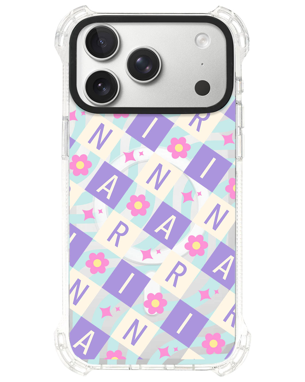 iPhone Ultimate Model-S⁴ - CUSTOM MONOGRAM 3.0 Flower Grid 3.0