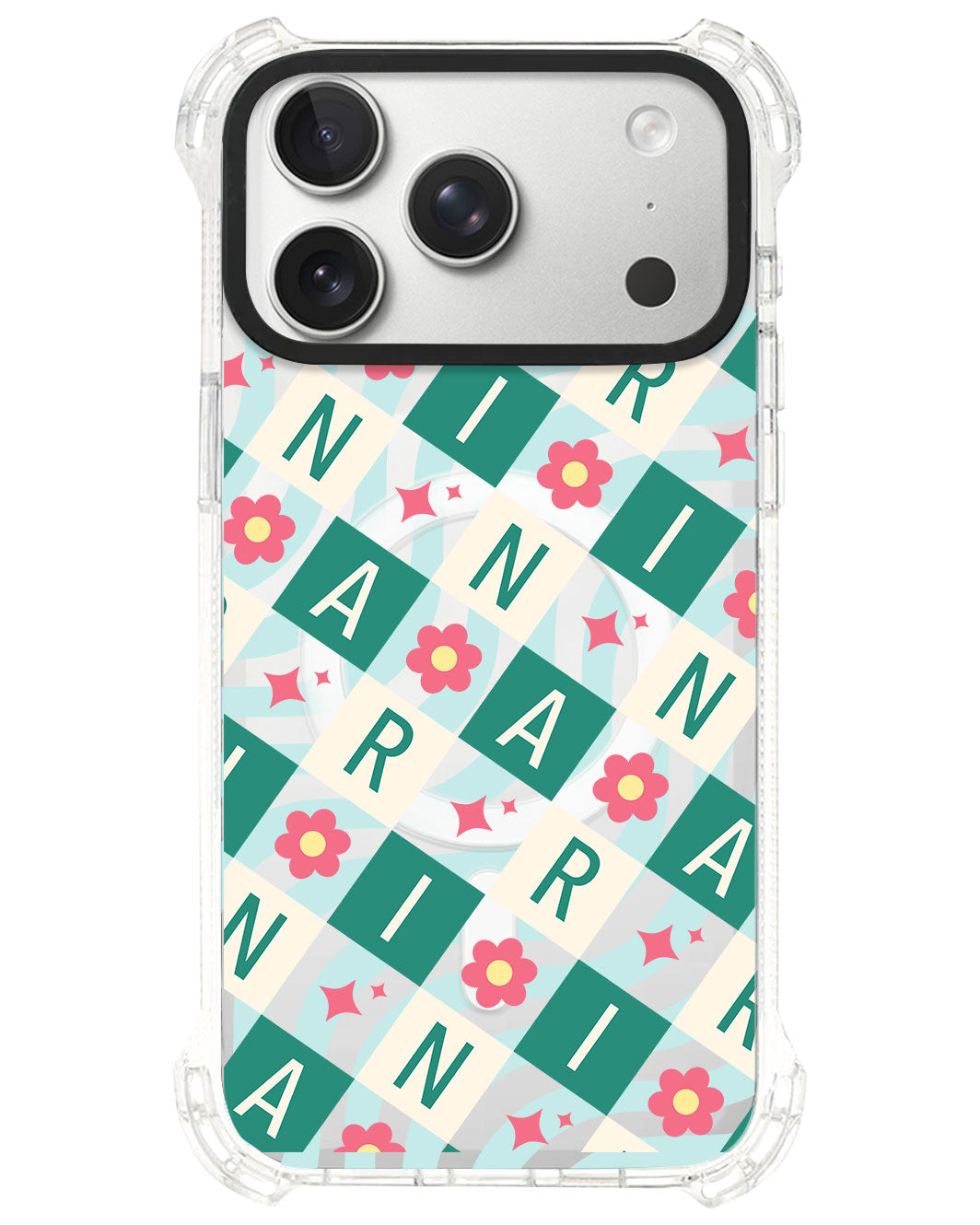 iPhone Rearguard UltimateS⁴ - CUSTOM MONOGRAM 3.0 Flower Grid 4.0