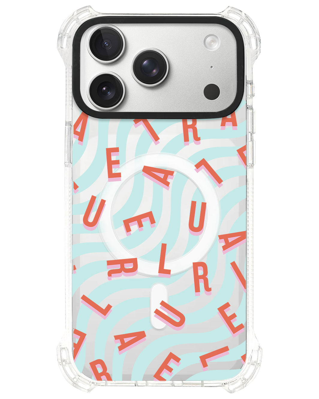 iPhone Rearguard UltimateS⁴ - CUSTOM MONOGRAM 1.0 Coral