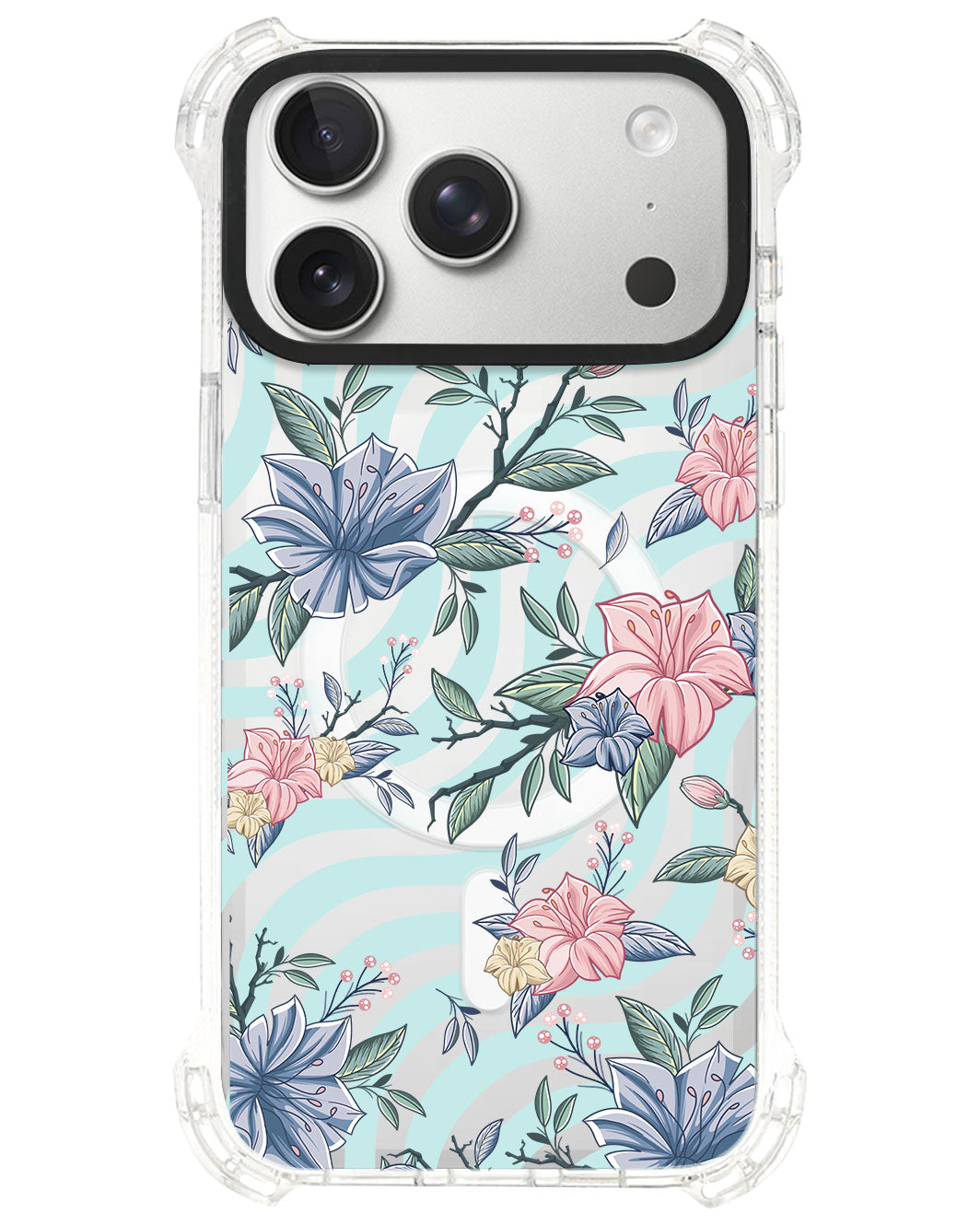 iPhone Rearguard UltimateS⁴ - Pink & Blue Floral