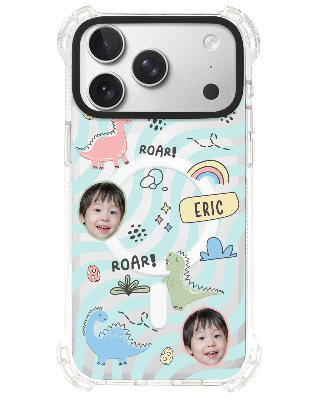 iPhone Rearguard UltimateS⁴ - Face Grid Dino