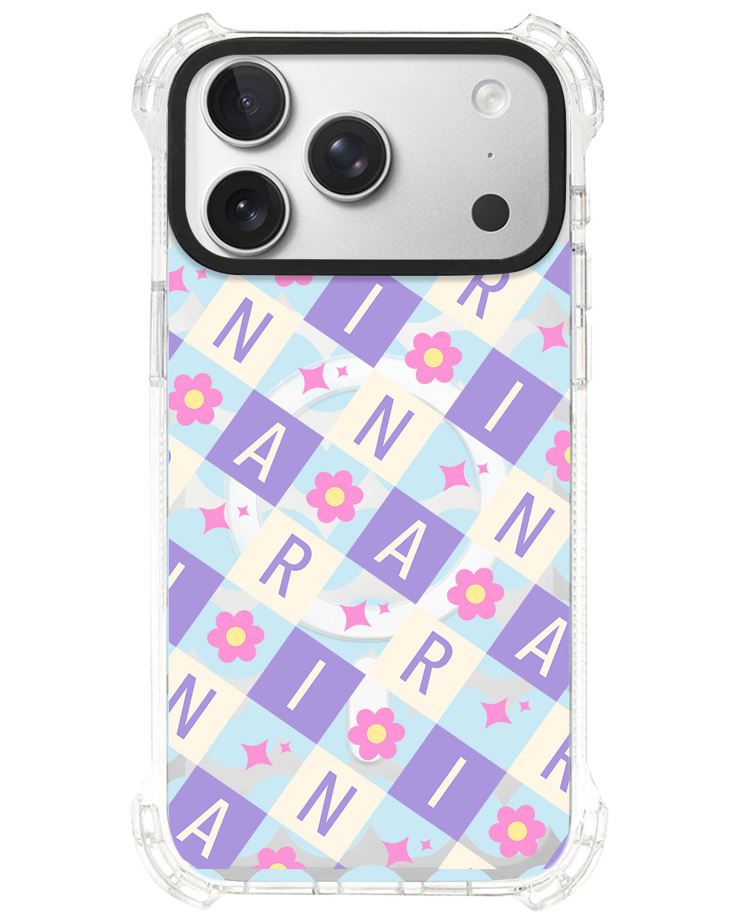iPhone Ultimate Model-S⁴ - CUSTOM MONOGRAM 3.0 Flower Grid 3.0