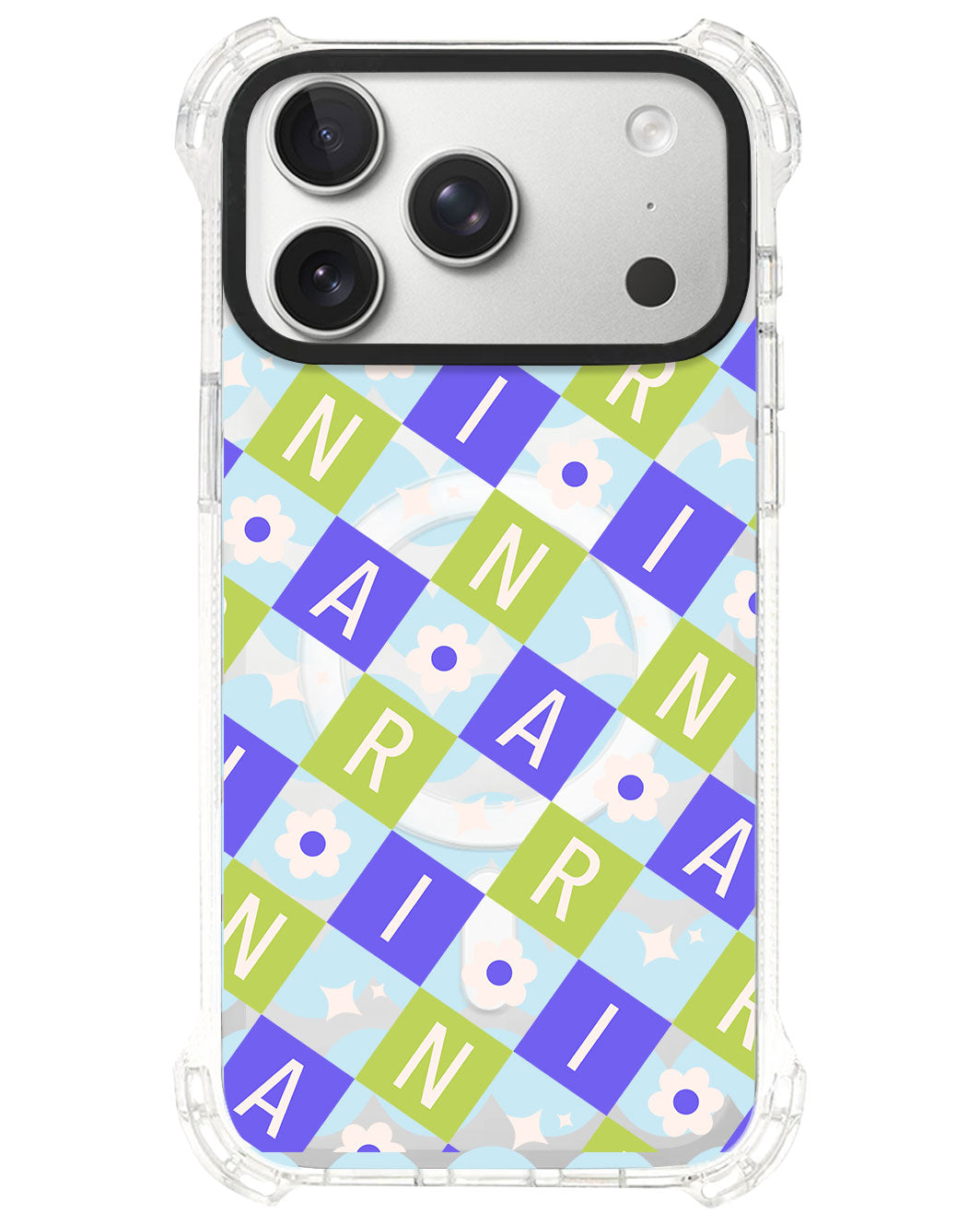 iPhone Rearguard UltimateS⁴ - CUSTOM MONOGRAM 3.0 Flower Grid 5.0