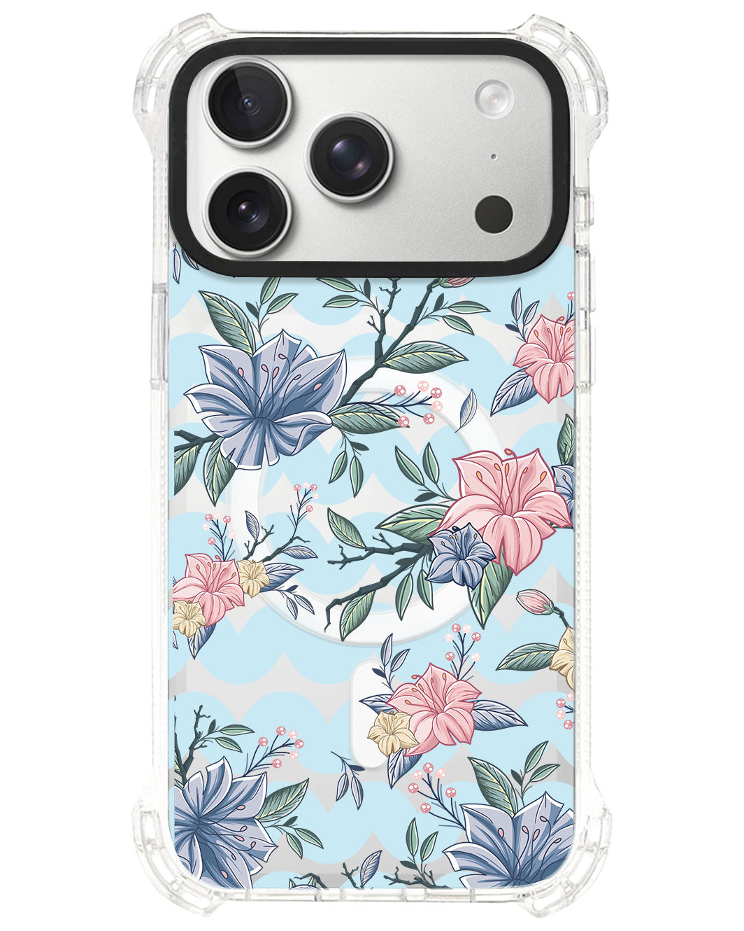 iPhone Rearguard UltimateS⁴ - Pink & Blue Floral