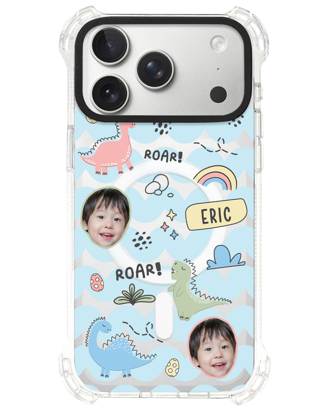 iPhone Rearguard UltimateS⁴ - Face Grid Dino