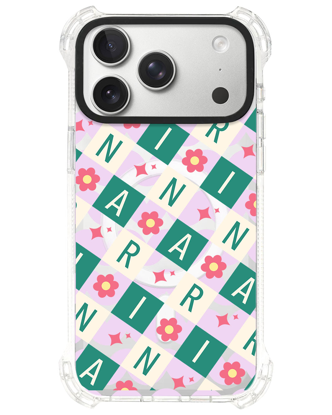 iPhone Rearguard UltimateS⁴ - CUSTOM MONOGRAM 3.0 Flower Grid 4.0