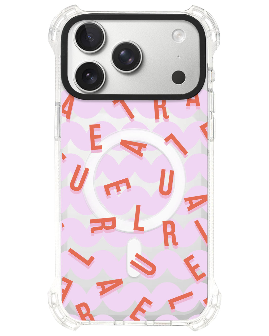 iPhone Rearguard UltimateS⁴ - CUSTOM MONOGRAM 1.0 Coral
