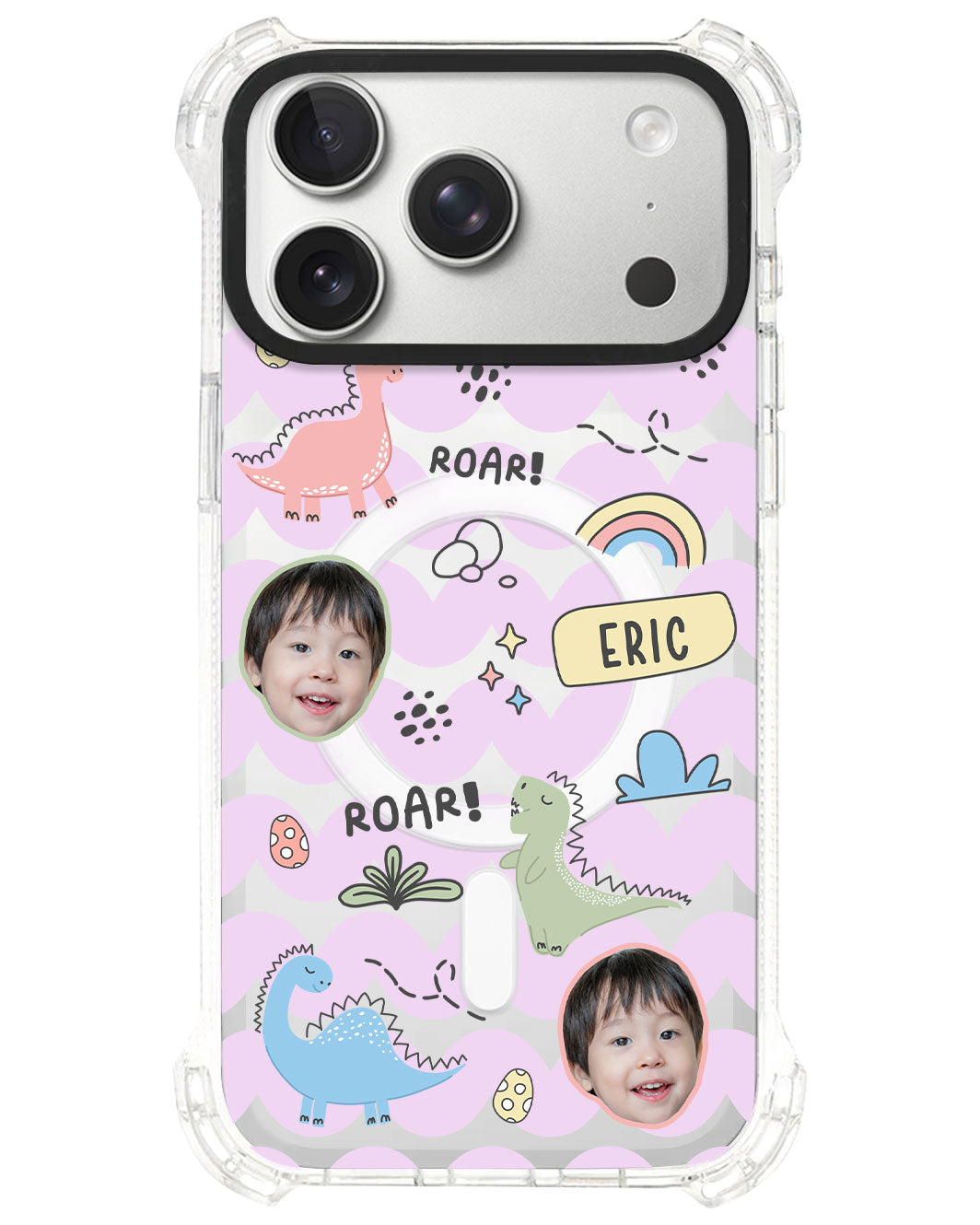 iPhone Rearguard UltimateS⁴ - Face Grid Dino