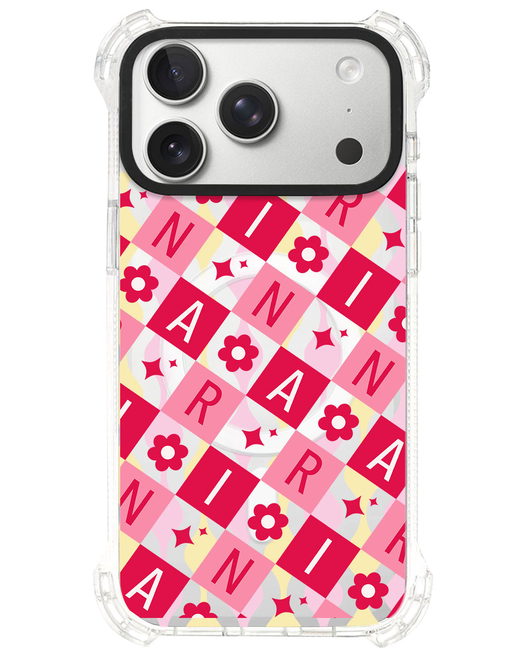 iPhone Rearguard UltimateS⁴ - CUSTOM MONOGRAM 3.0 Flower Grid 1.0