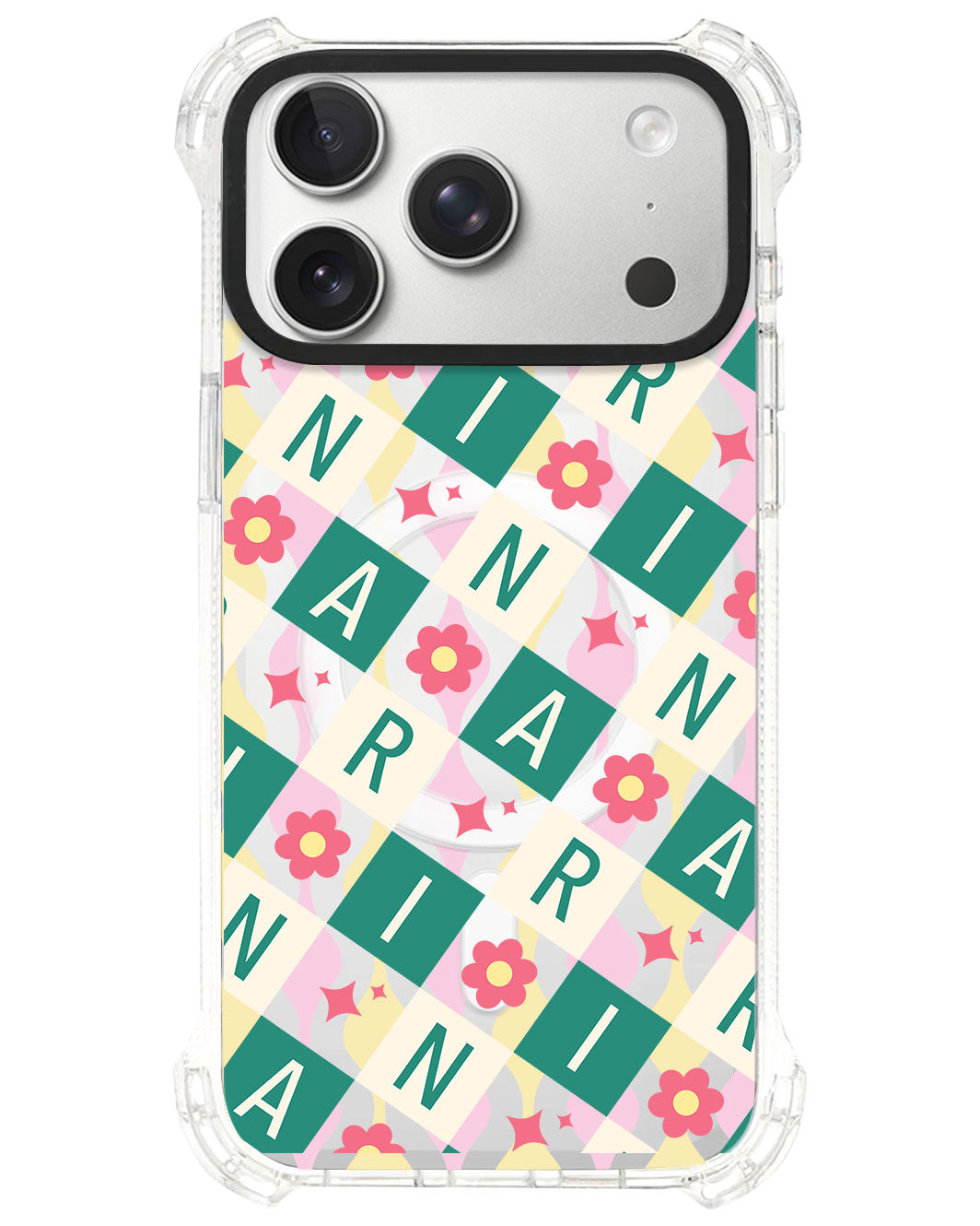 iPhone Rearguard UltimateS⁴ - CUSTOM MONOGRAM 3.0 Flower Grid 4.0