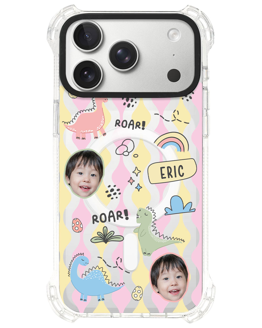 iPhone Rearguard UltimateS⁴ - Face Grid Dino