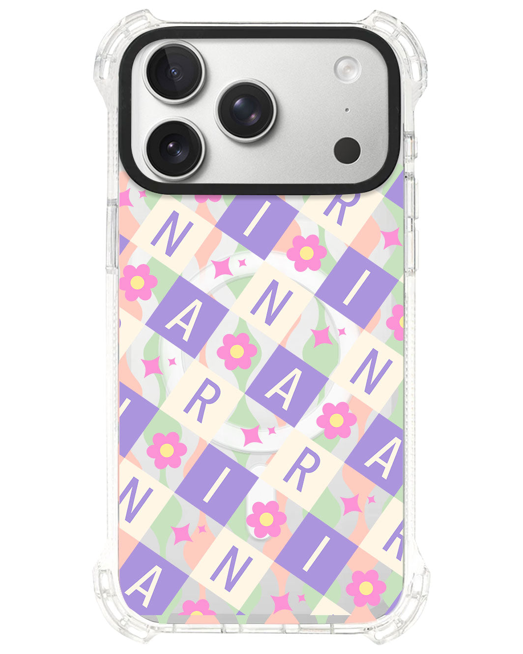 iPhone Rearguard UltimateS⁴ - CUSTOM MONOGRAM 3.0 Flower Grid 3.0