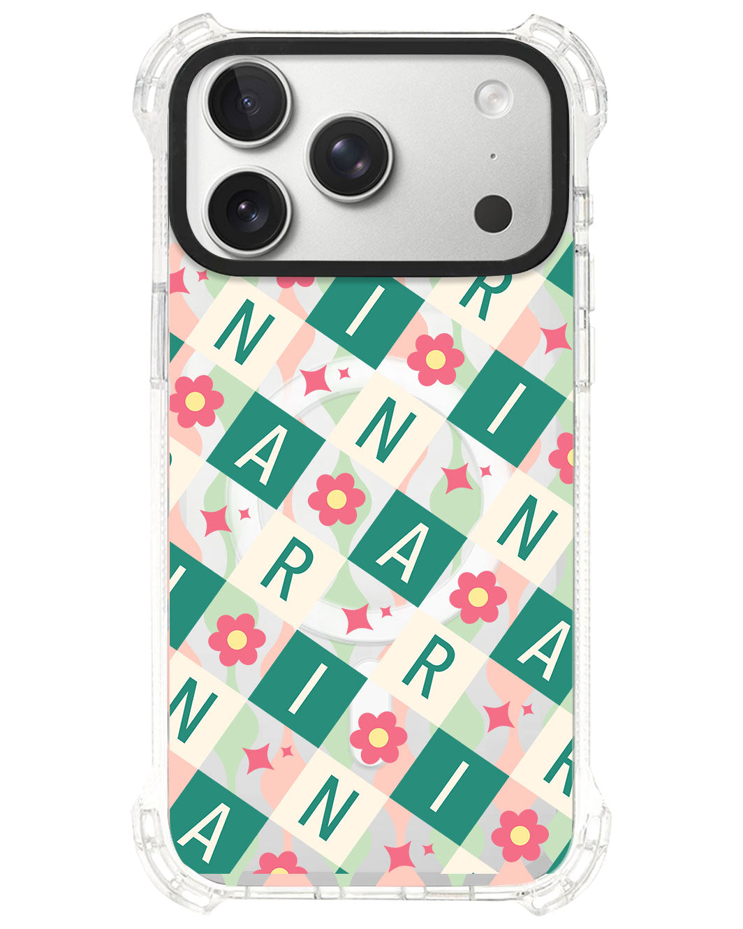 iPhone Rearguard UltimateS⁴ - CUSTOM MONOGRAM 3.0 Flower Grid 4.0