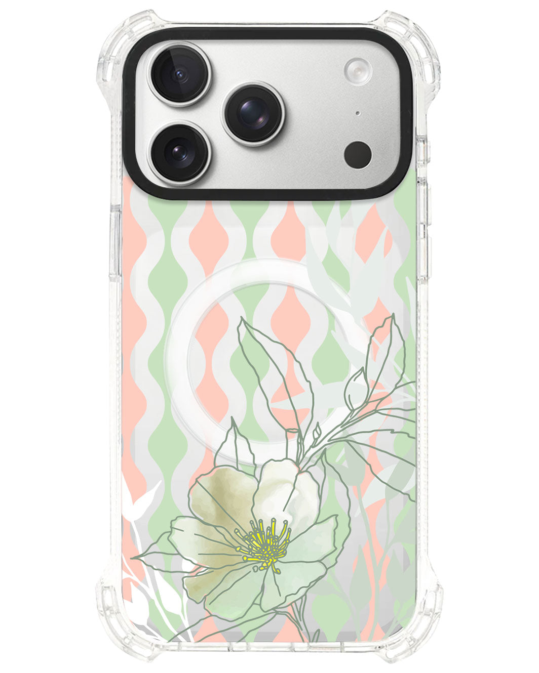 iPhone Rearguard UltimateS⁴ - Greenmint Lily