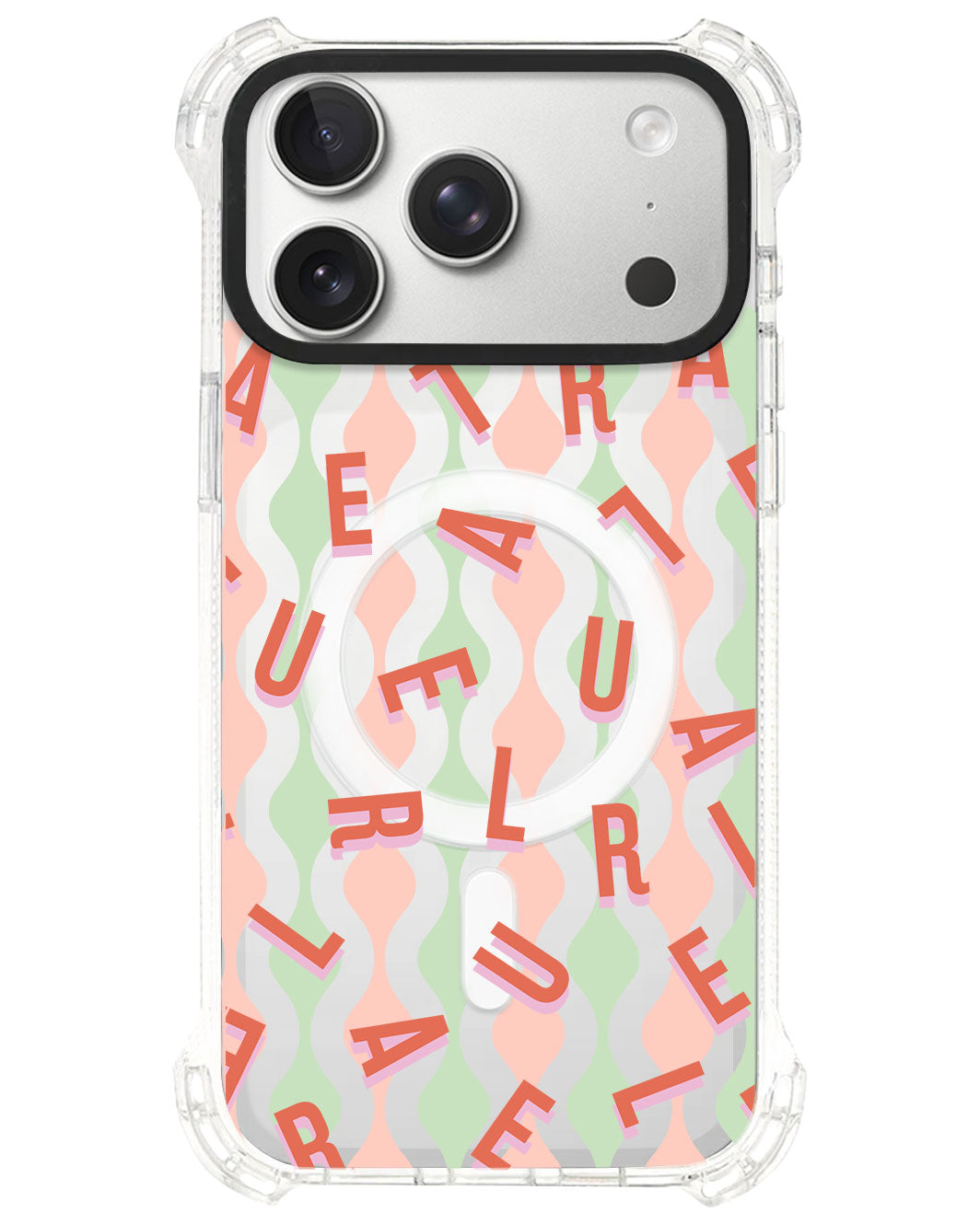 iPhone Rearguard UltimateS⁴ - CUSTOM MONOGRAM 1.0 Coral