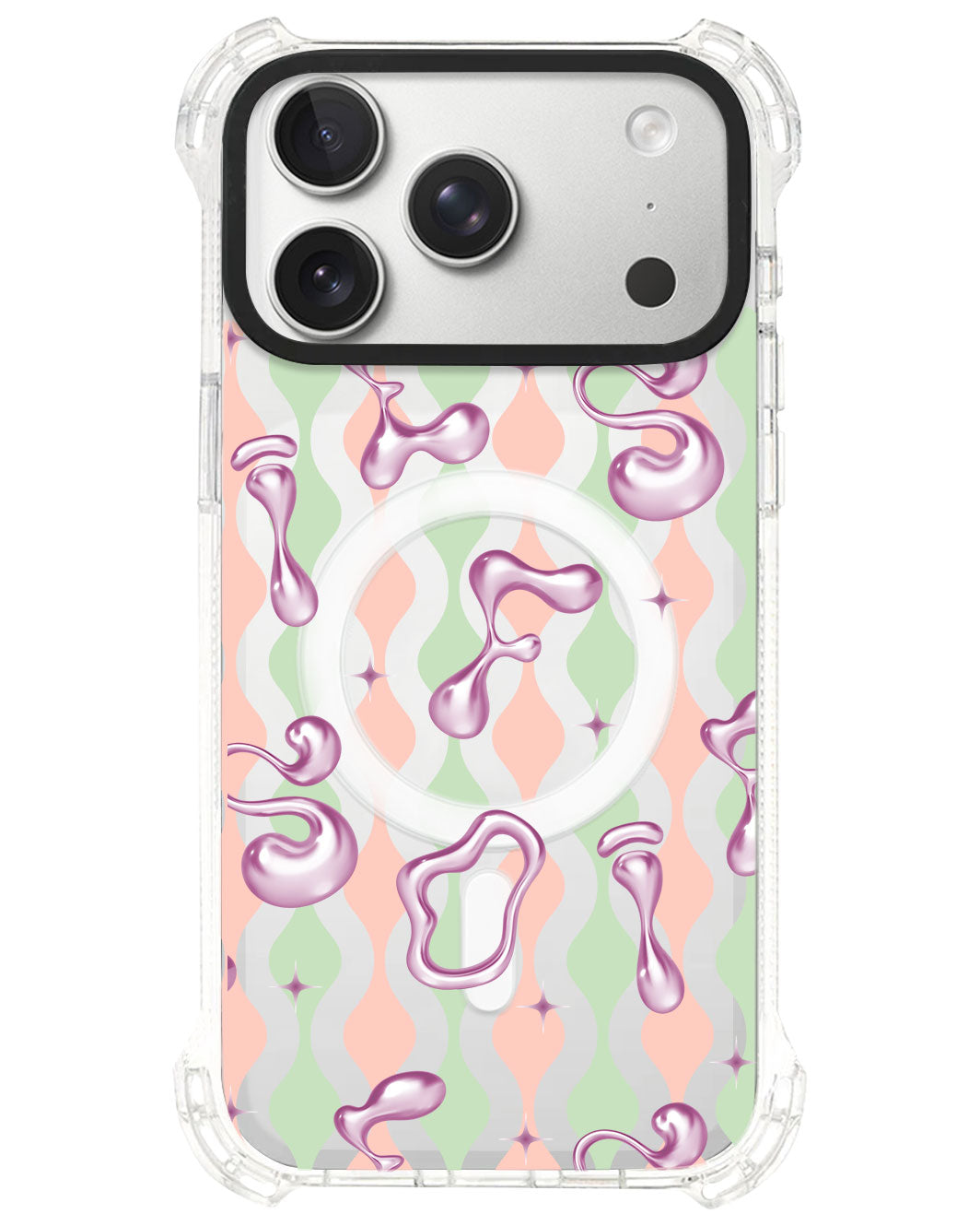 iPhone Rearguard UltimateS⁴ - Pink Chrome Monogram