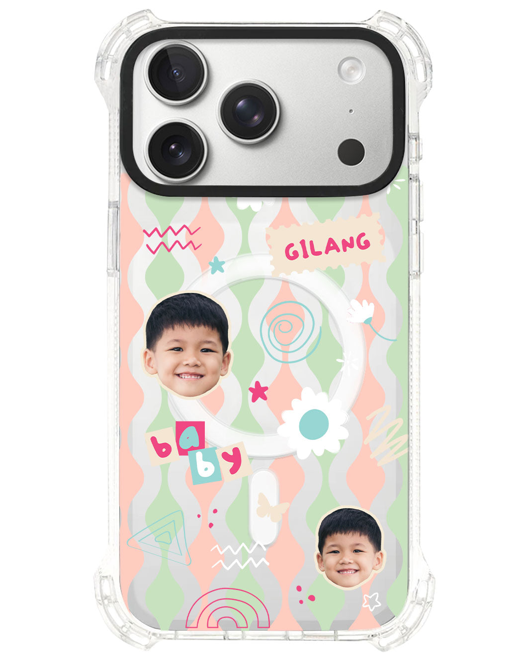 iPhone Rearguard UltimateS⁴ - Face Grid Abstract