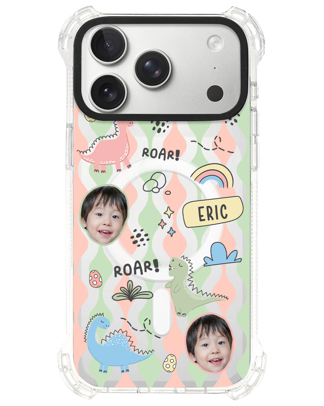 iPhone Rearguard UltimateS⁴ - Face Grid Dino