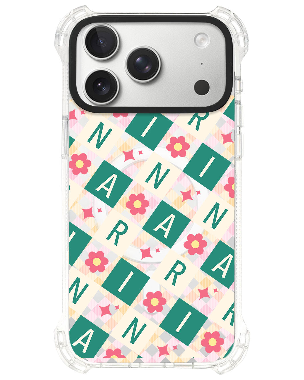 iPhone Rearguard UltimateS⁴ - CUSTOM MONOGRAM 3.0 Flower Grid 4.0