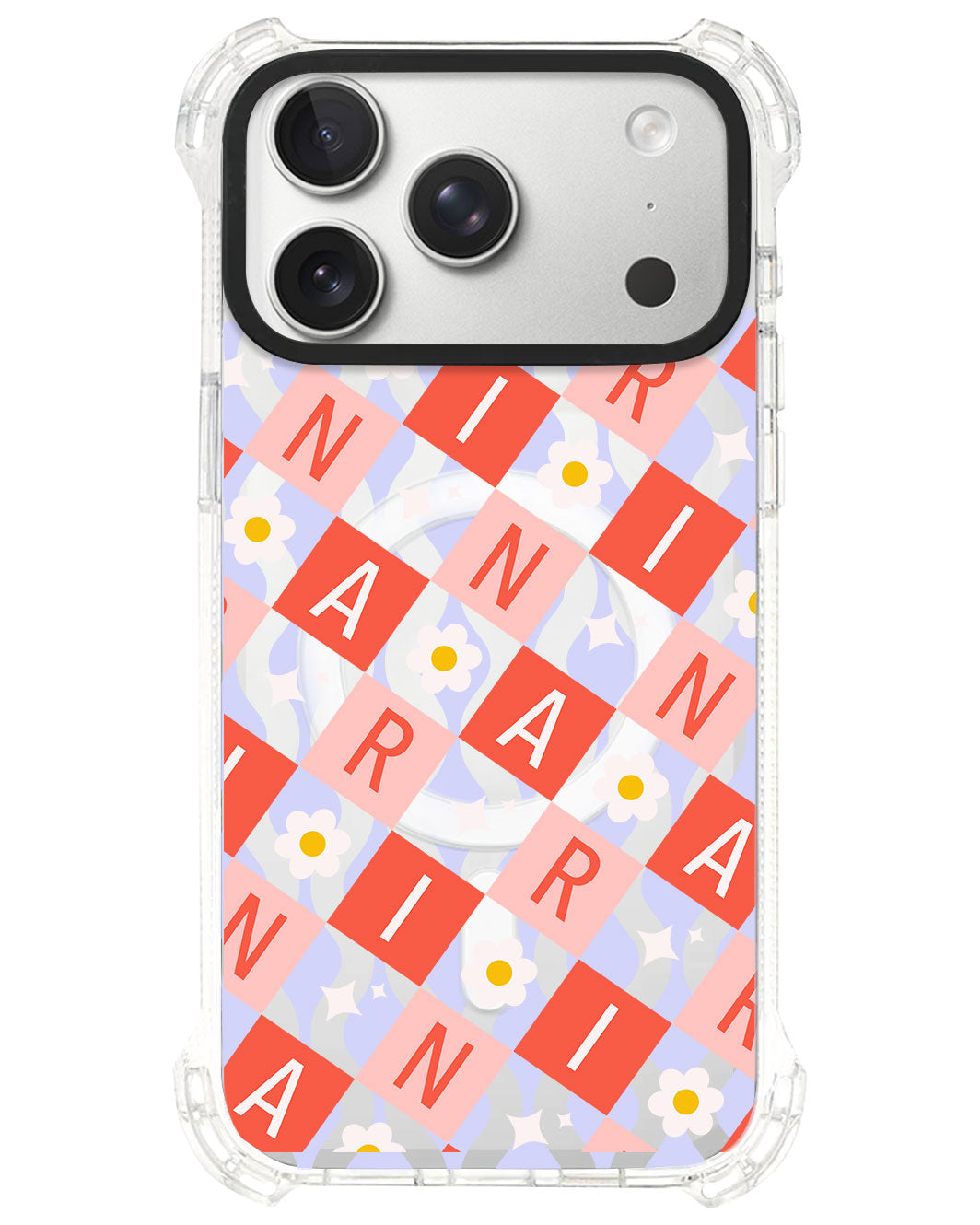 iPhone Rearguard UltimateS⁴ - CUSTOM MONOGRAM 3.0 Flower Grid 2.0