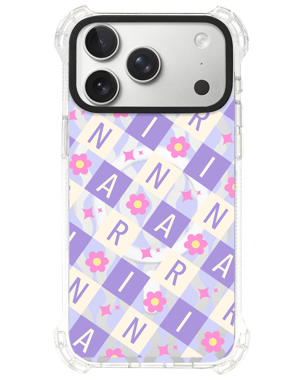 iPhone Ultimate Model-S⁴ - CUSTOM MONOGRAM 3.0 Flower Grid 3.0