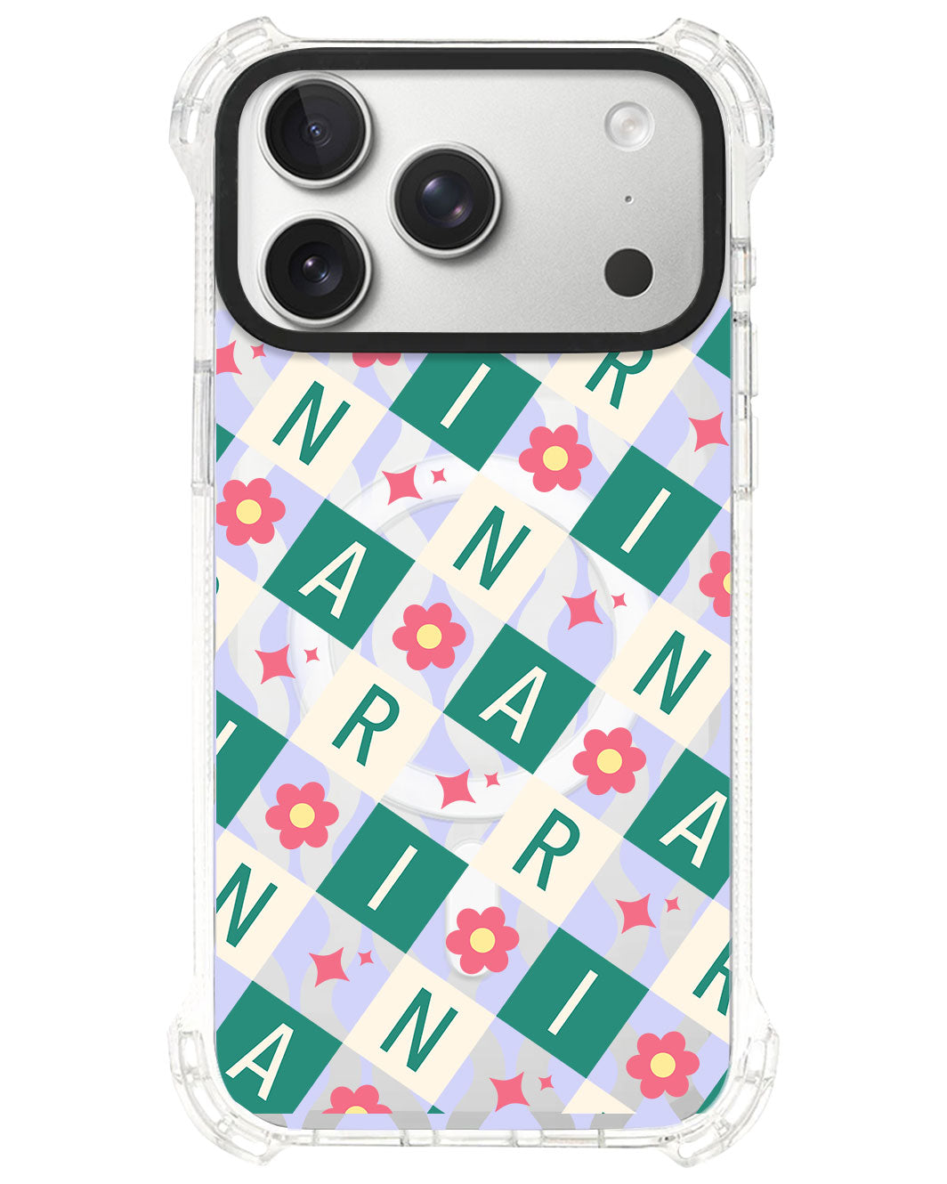iPhone Rearguard UltimateS⁴ - CUSTOM MONOGRAM 3.0 Flower Grid 4.0