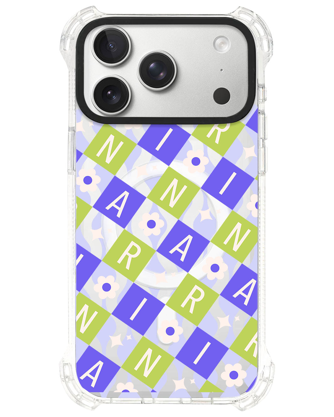 iPhone Ultimate Model-S⁴ - CUSTOM MONOGRAM 3.0 Flower Grid 5.0