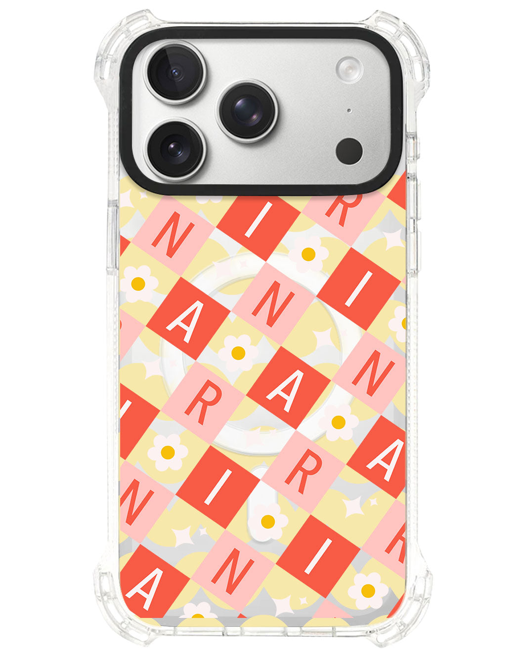 iPhone Rearguard UltimateS⁴ - CUSTOM MONOGRAM 3.0 Flower Grid 2.0