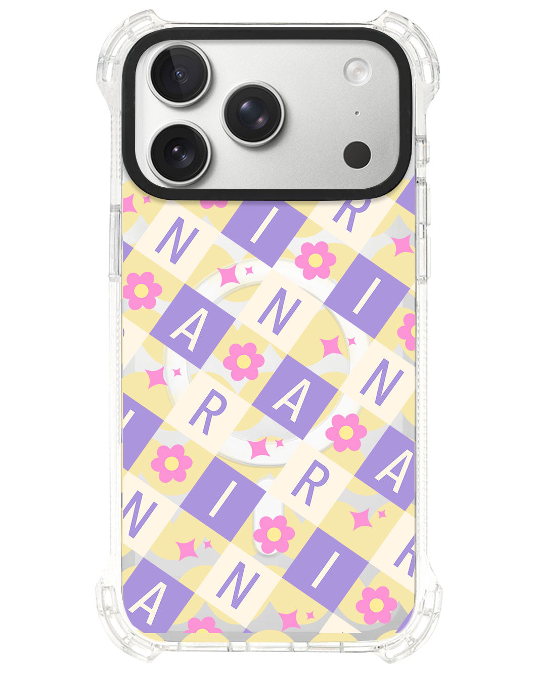 iPhone Ultimate Model-S⁴ - CUSTOM MONOGRAM 3.0 Flower Grid 3.0