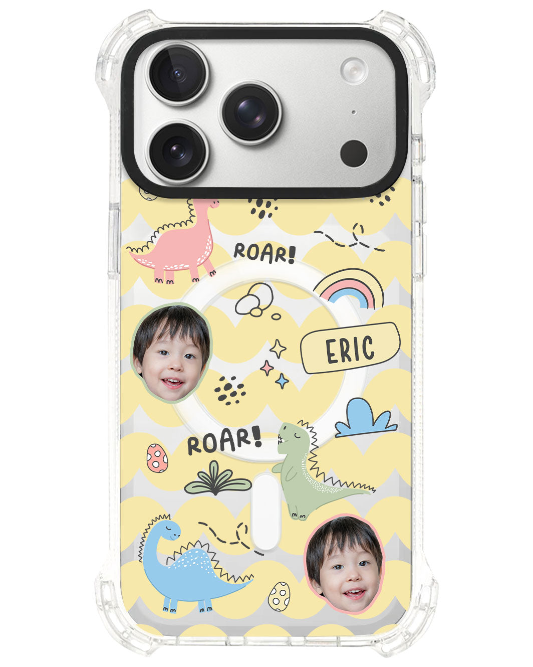 iPhone Rearguard UltimateS⁴ - Face Grid Dino