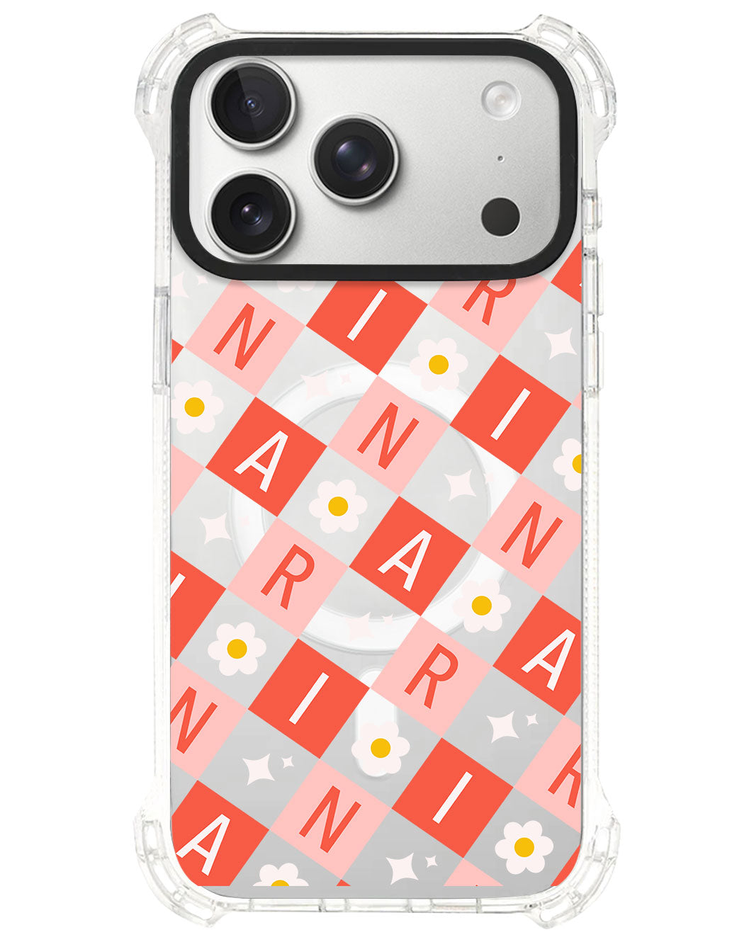 iPhone Rearguard UltimateS⁴ - CUSTOM MONOGRAM 3.0 Flower Grid 2.0